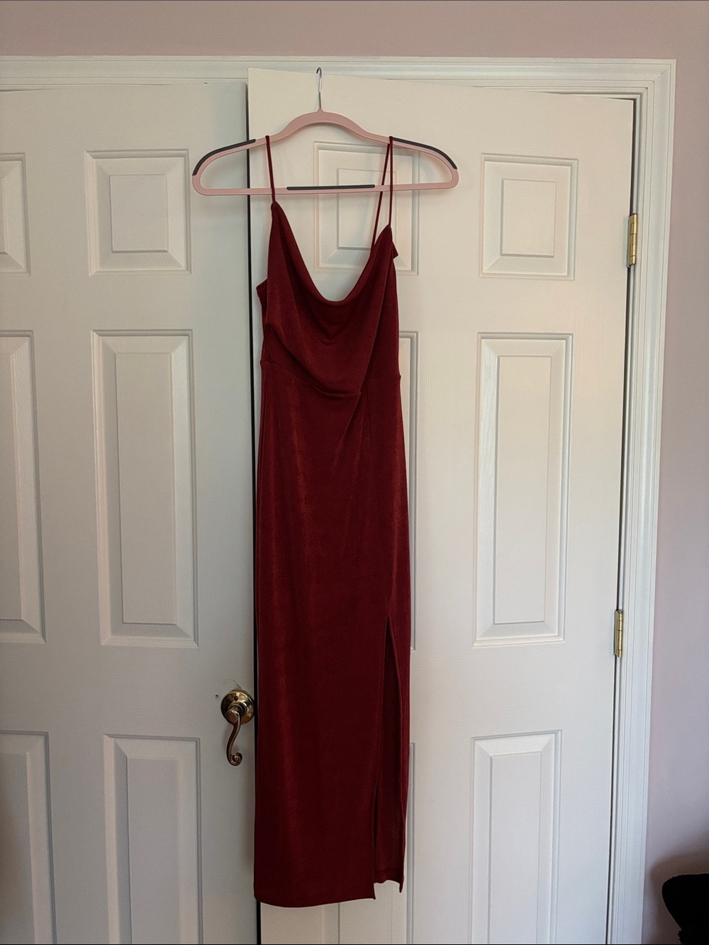 One and Only Collective Burgundy Maxi Wedding Guest Dress Women’s Size Small